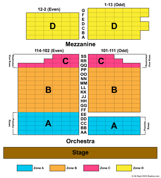 astor place theatre seating plan